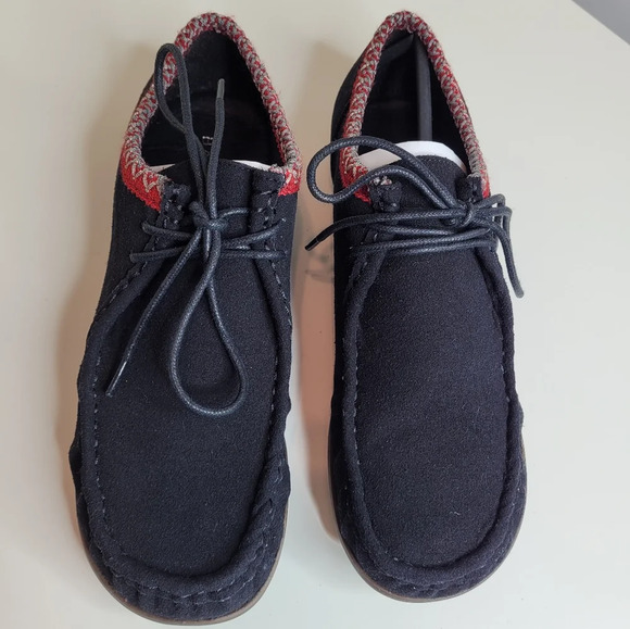 Bamboo Palazzo 01 Black Lace-Up Moccasin Booties Size Women's 7.5 with Box - Picture 3 of 12